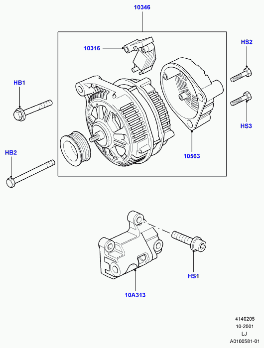 Rover YLE500180 - Alternatore www.autoricambit.com