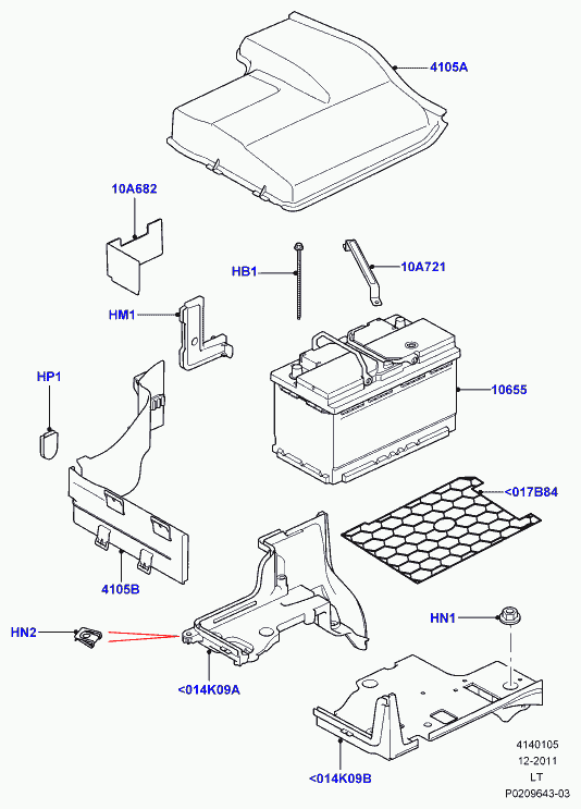 Land Rover LR033179 - Batteria avviamento www.autoricambit.com