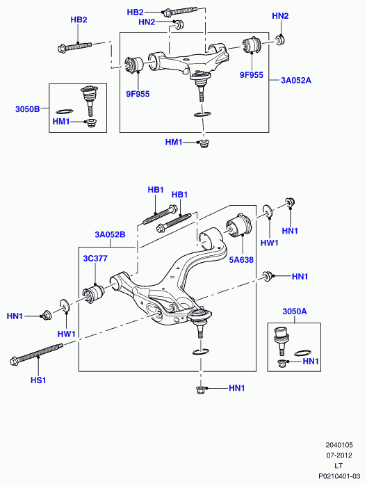 Land Rover LR0 29301 - Sospensione a ruote indipendenti www.autoricambit.com