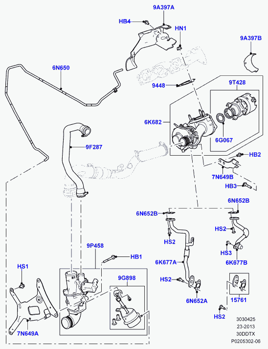 Land Rover LR038620 - Turbocompressore, Sovralimentazione www.autoricambit.com