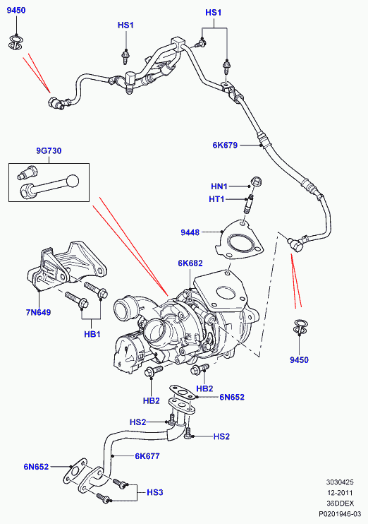 Land Rover LR021044* - Turbocompressore, Sovralimentazione www.autoricambit.com