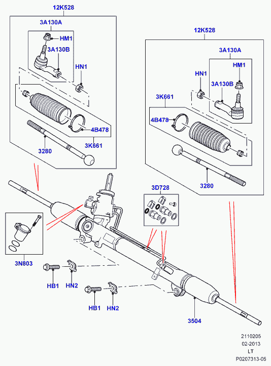 Land Rover LR031744 - Scatola guida www.autoricambit.com