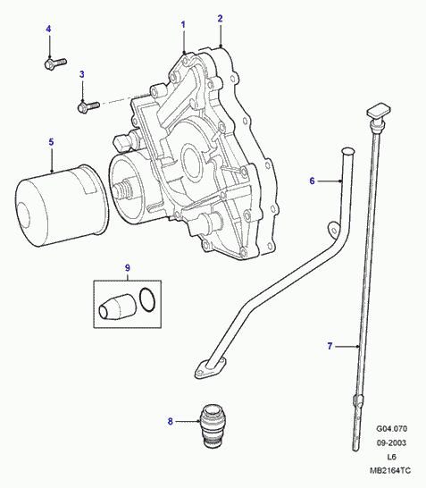 Land Rover LPW 1002 30 - Filtro olio www.autoricambit.com