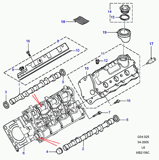 Rover LUC100290L - Paraolio, Albero a camme www.autoricambit.com