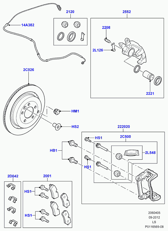 Land Rover SOE000023 - Contatto segnalazione, Usura past. freno/mat. d'attrito www.autoricambit.com