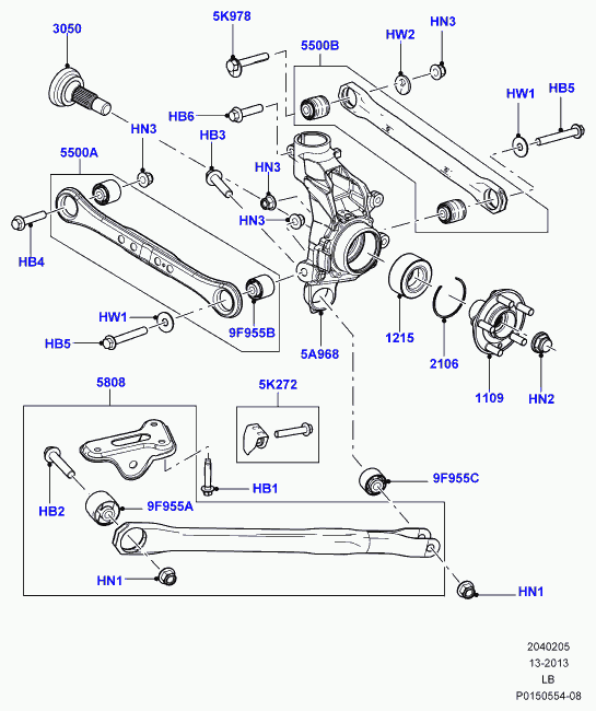 Land Rover LR002576 - Sospensione a ruote indipendenti www.autoricambit.com