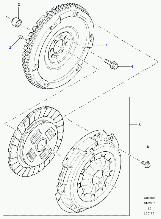 Land Rover LR0 12199 - Kit frizione www.autoricambit.com