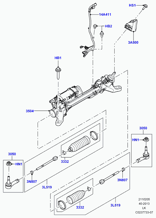 Land Rover LR033526 - Scatola guida www.autoricambit.com