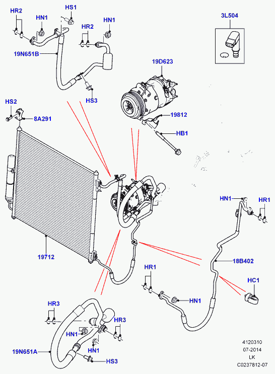 Land Rover LR035761 - Compressore, Climatizzatore www.autoricambit.com