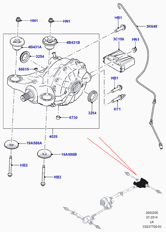 Land Rover LR024747 - Kit riparazione, Sospensione ruota www.autoricambit.com