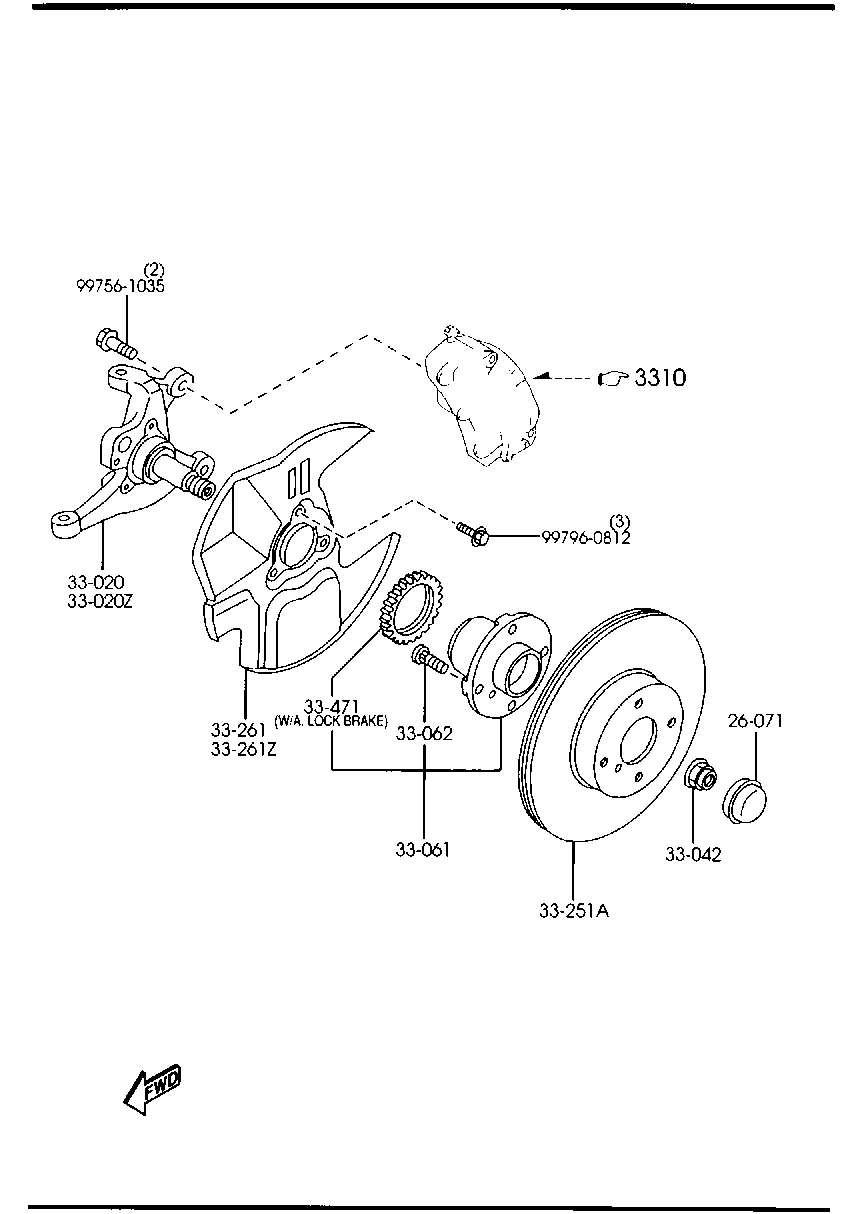 Mitsubishi N026-33-25XC - Discofreno www.autoricambit.com