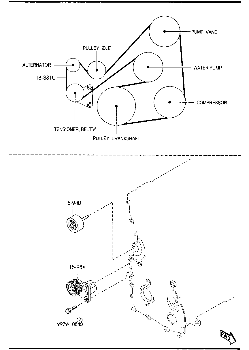 MAZDA LF17-15-980D - Tendicinghia, Cinghia Poly-V www.autoricambit.com