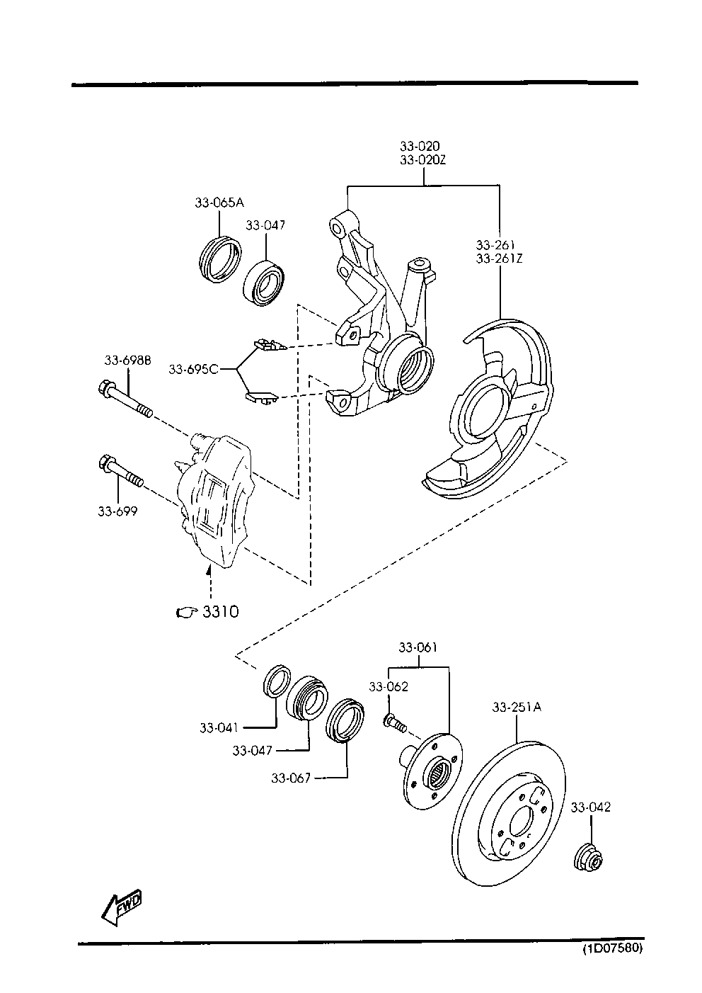 KIA B001-33-047 - Kit cuscinetto ruota www.autoricambit.com