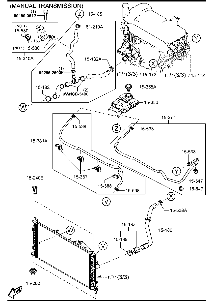 FORD LF8B-15-350B - Serbatoio compensazione, Refrigerante www.autoricambit.com