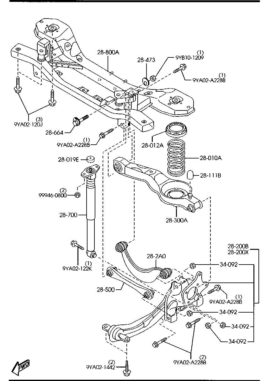 FORD BBP3-28-300A - Sospensione a ruote indipendenti www.autoricambit.com