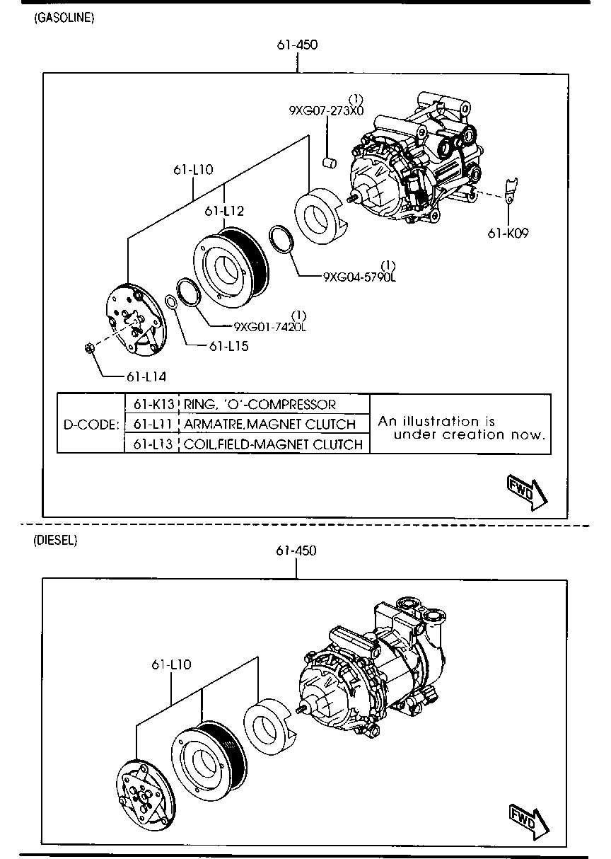 MAZDA DE94-61-450A - Compressore, Climatizzatore www.autoricambit.com