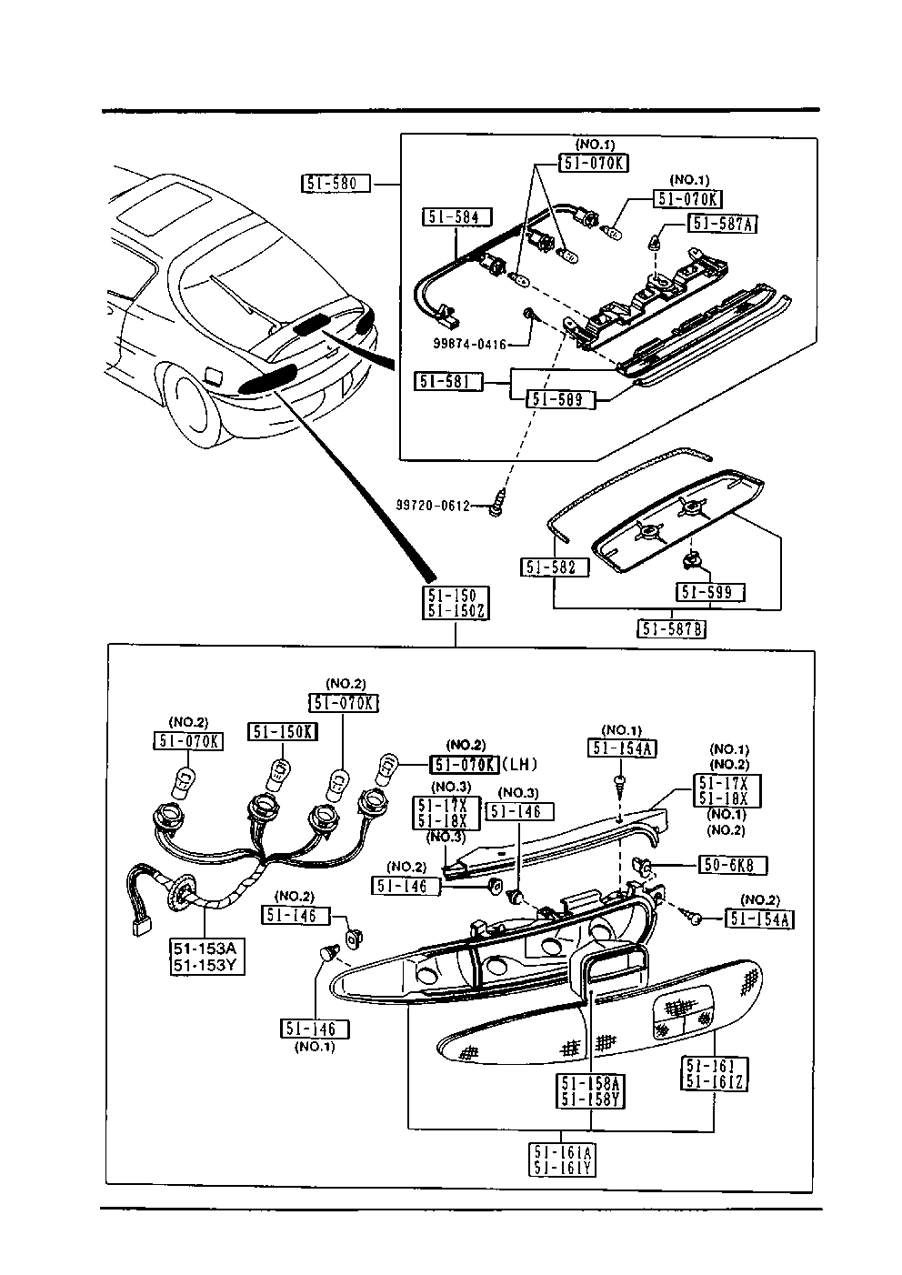 MAZDA 8BE5-51-160 - Luce posteriore www.autoricambit.com