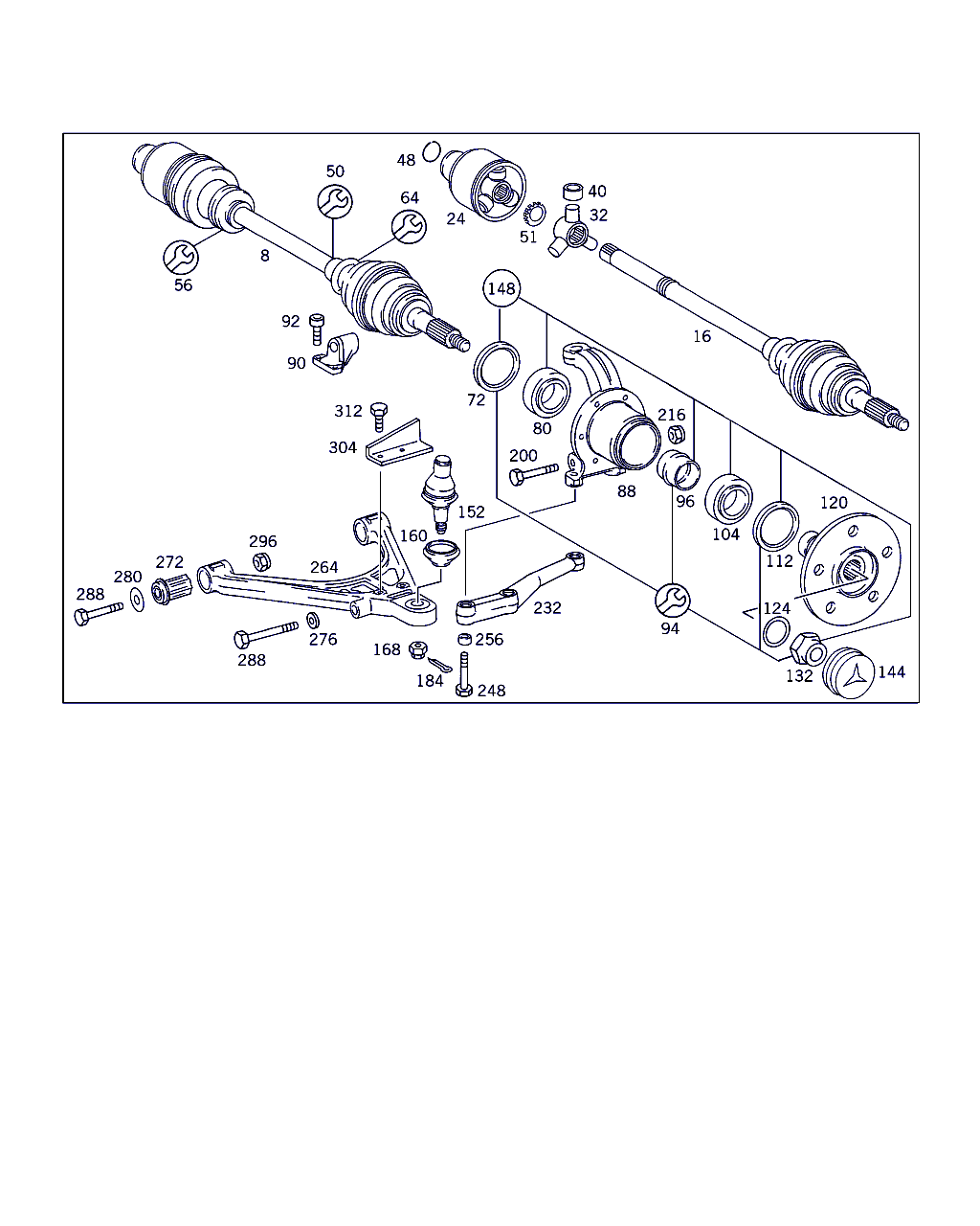 Mercedes-Benz A 631 320 00 28 - Giunto di supporto / guida www.autoricambit.com