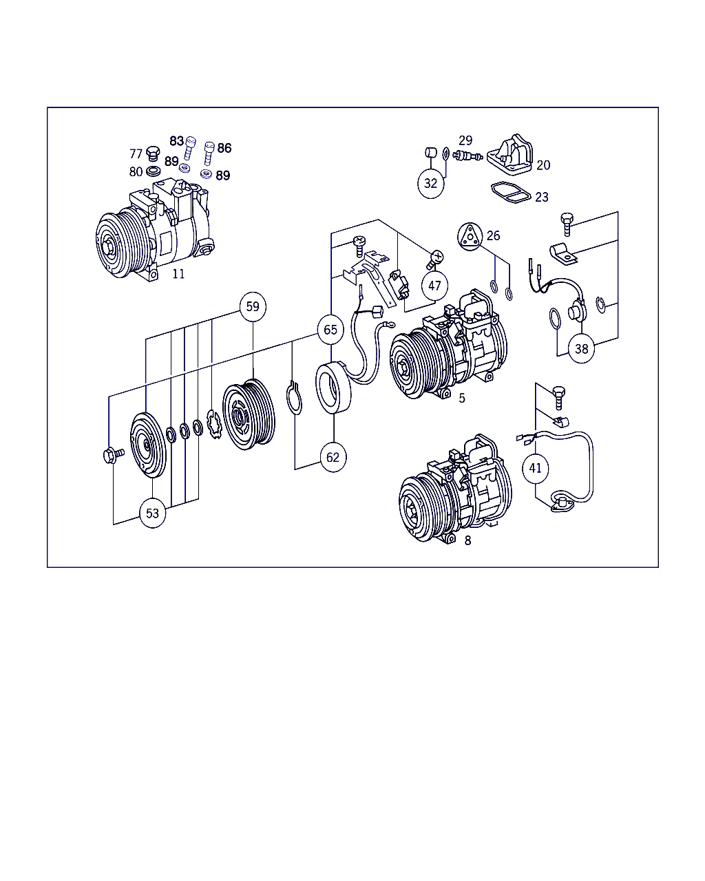 Mercedes-Benz A 119 130 01 15 - Compressore, Climatizzatore www.autoricambit.com