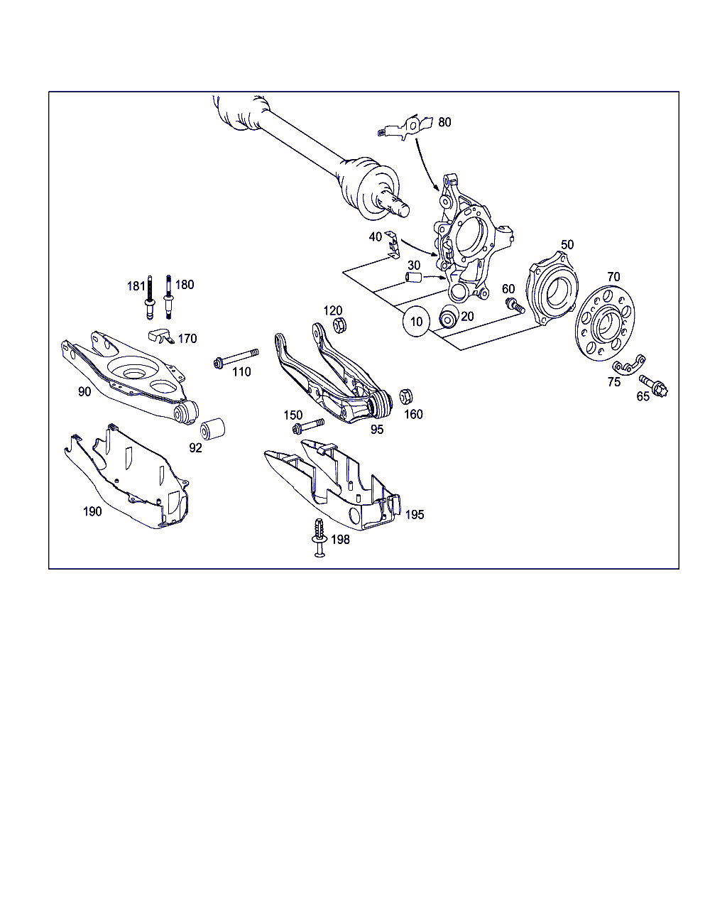 Mercedes-Benz A 211 357 04 08 - Mozzo ruota www.autoricambit.com