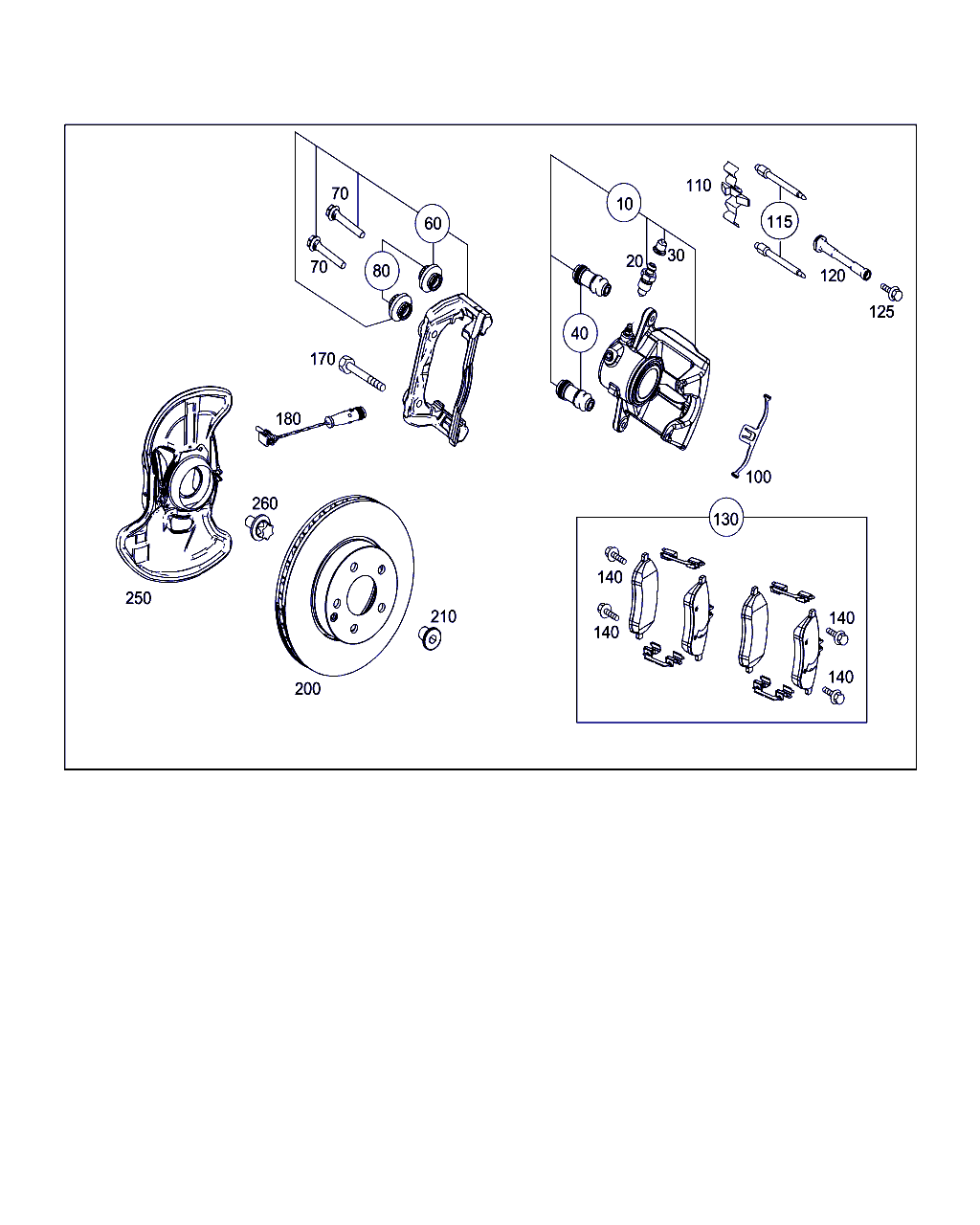 Mercedes-Benz A 005 420 08 20 - Kit pastiglie freno, Freno a disco www.autoricambit.com