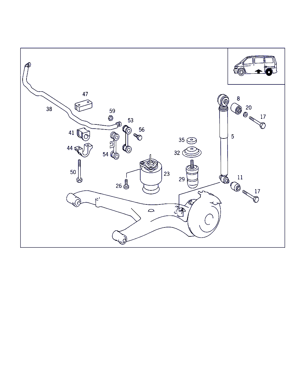 Mercedes-Benz A 638 326 00 16 - Asta/Puntone, Stabilizzatore www.autoricambit.com