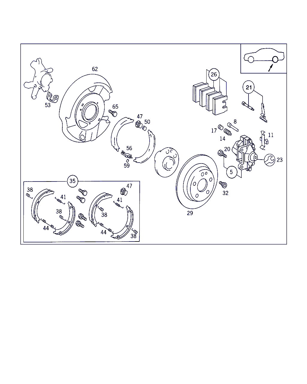 Mercedes-Benz A 002 420 74 20 - Kit pastiglie freno, Freno a disco www.autoricambit.com