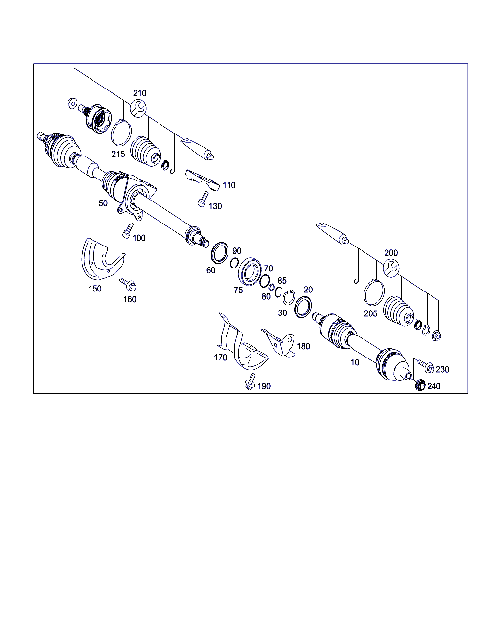 Mercedes-Benz A 169 360 43 72 - Kit giunti, Semiasse www.autoricambit.com