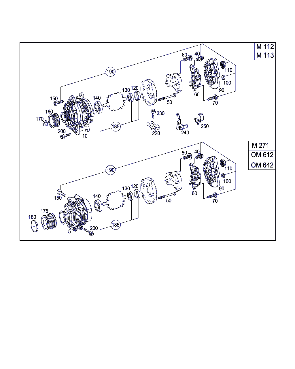 Mercedes-Benz A 271 154 08 02 - Alternatore www.autoricambit.com