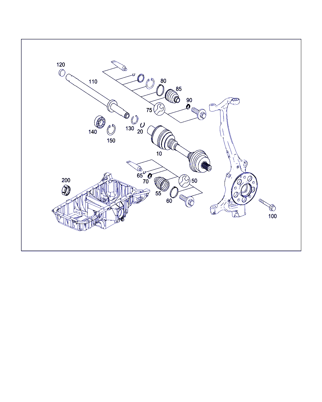 Mercedes-Benz A 221 330 01 85 - Cuffia, Semiasse www.autoricambit.com