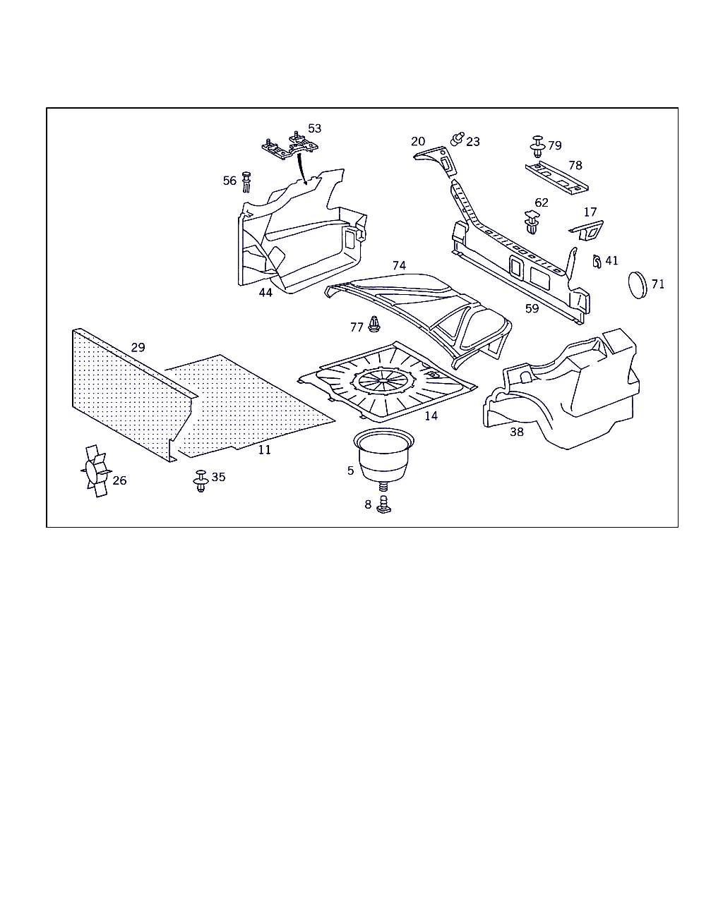 Mercedes-Benz A 000 990 54 92 - Rivetto d'espansione www.autoricambit.com