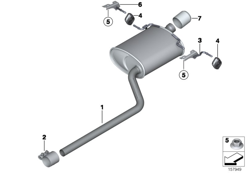 BMW 18307536422 - Connettore tubi, Imp. gas scarico www.autoricambit.com