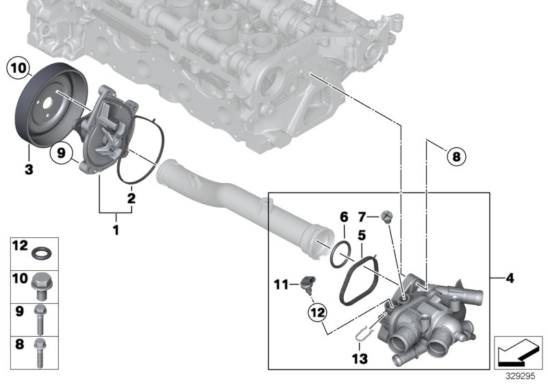 BMW 11 51 7 619 020 - Puleggia, Pompa acqua www.autoricambit.com