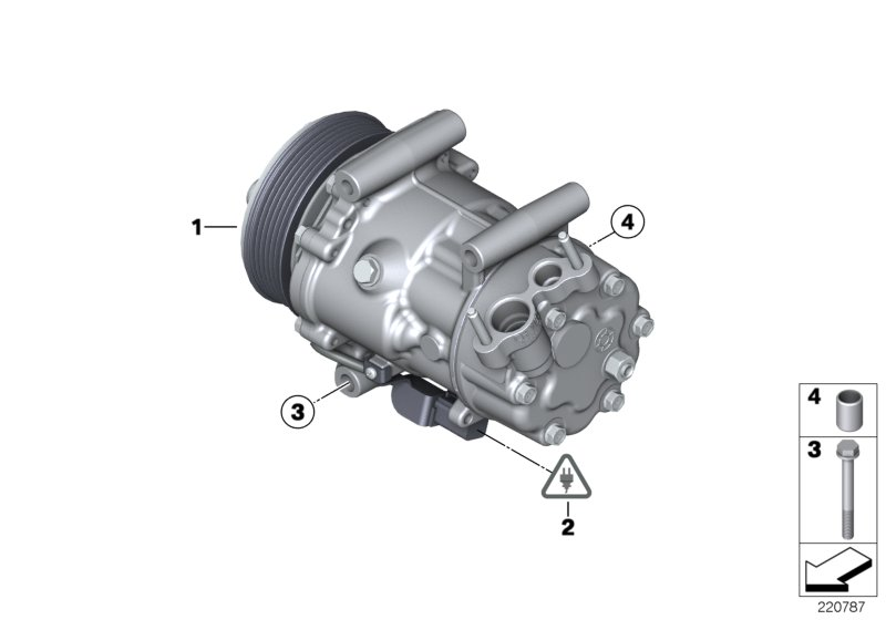 BMW 64 52 9 223 392 - Compressore, Climatizzatore www.autoricambit.com