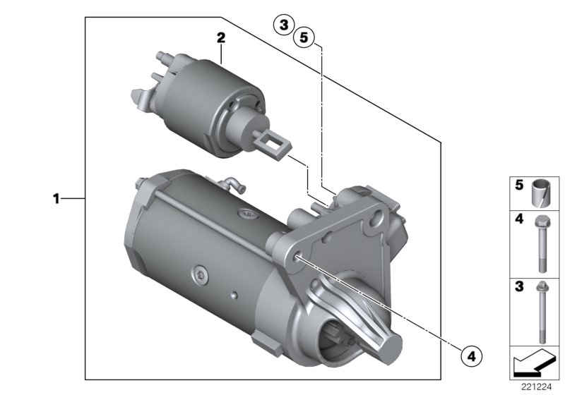 BMW 12 41 7 582 309 - Motorino d'avviamento www.autoricambit.com