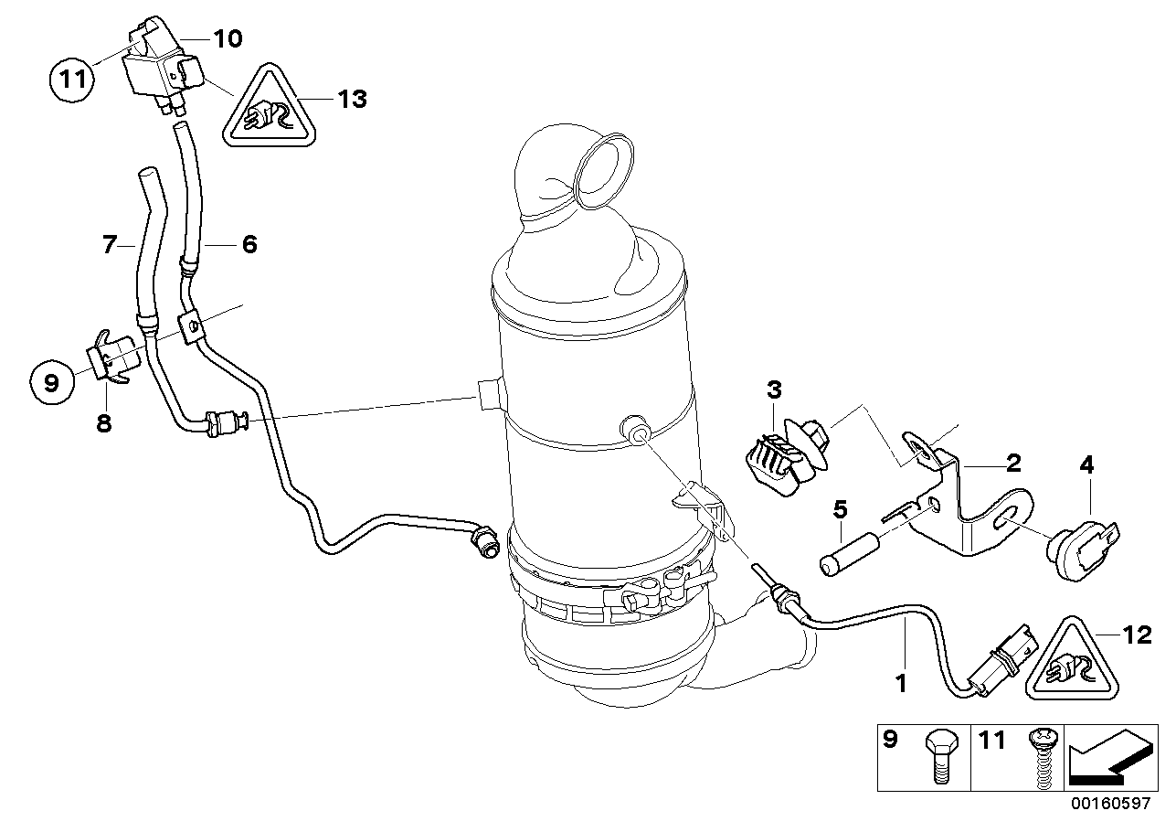 Mini 13 62 7 795 044 - Sensore, Temperatura gas scarico www.autoricambit.com