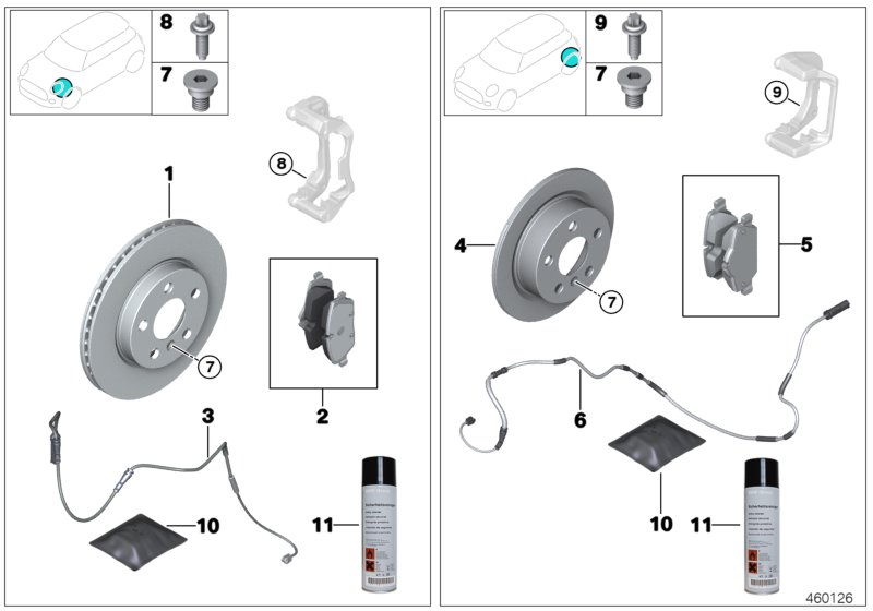 CITROËN 34106884263 - Repair kit, brake pads asbestos-free www.autoricambit.com