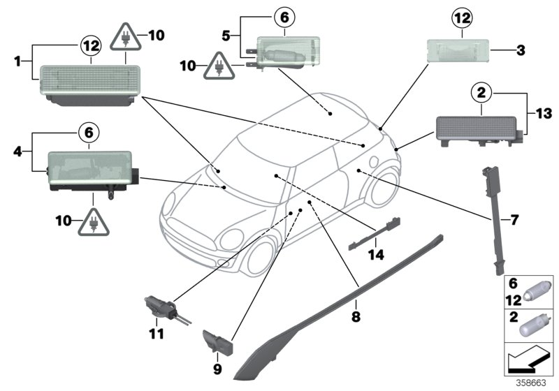 BMW 63316962045 - Lampadina, Luce accesso www.autoricambit.com