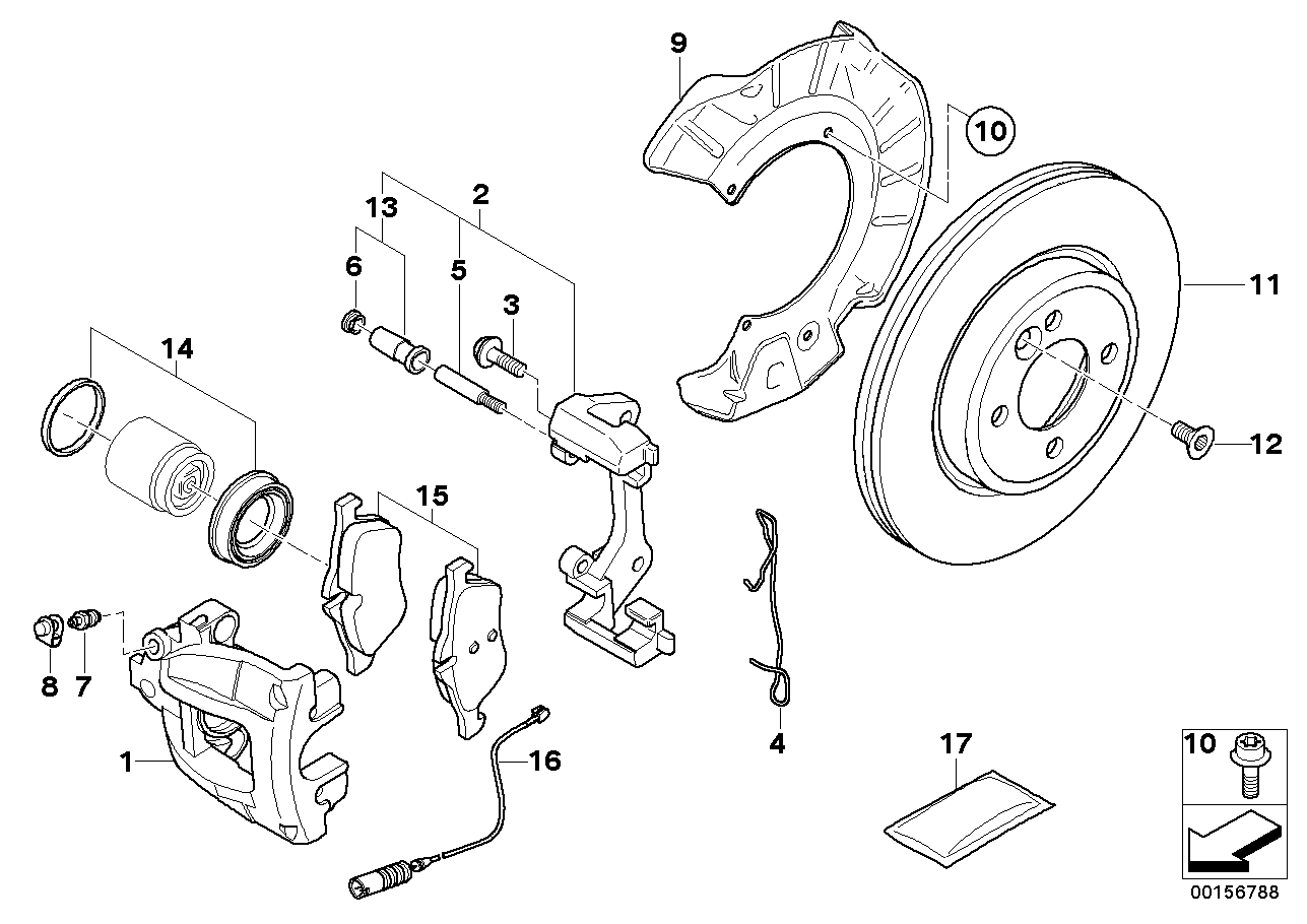 BMW 34 11 6 770 332 - Kit pastiglie freno, Freno a disco www.autoricambit.com