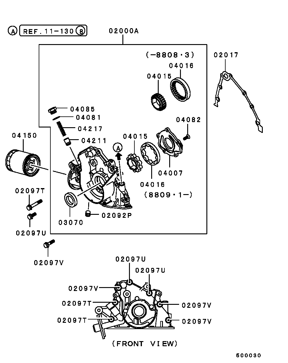 Mitsubishi MD15 3104 - Paraolio, Albero a gomiti www.autoricambit.com