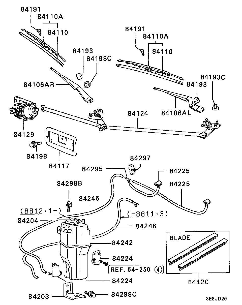 Mitsubishi MB622213 - Spazzola tergi www.autoricambit.com