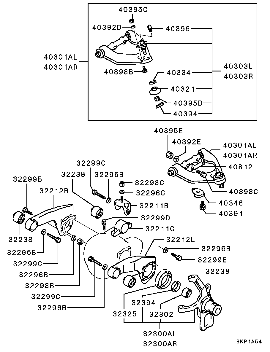 Mitsubishi MB831036 - Sospensione a ruote indipendenti www.autoricambit.com