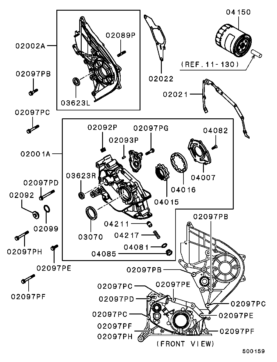 Mitsubishi MD149386 - GASKET,ENG FR LWR CASE www.autoricambit.com