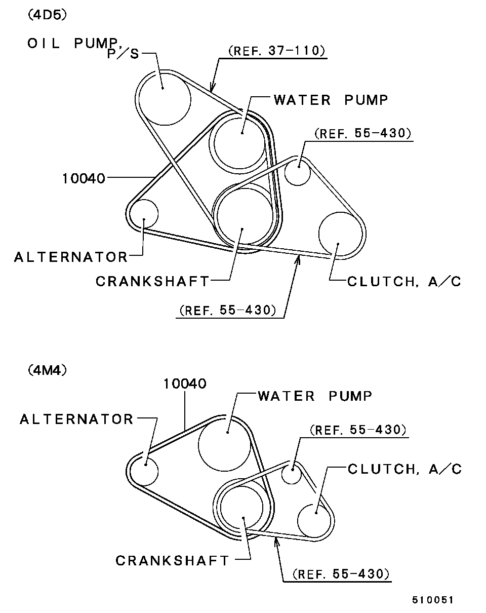 Honda MD159551 - Cinghia trapezoidale www.autoricambit.com