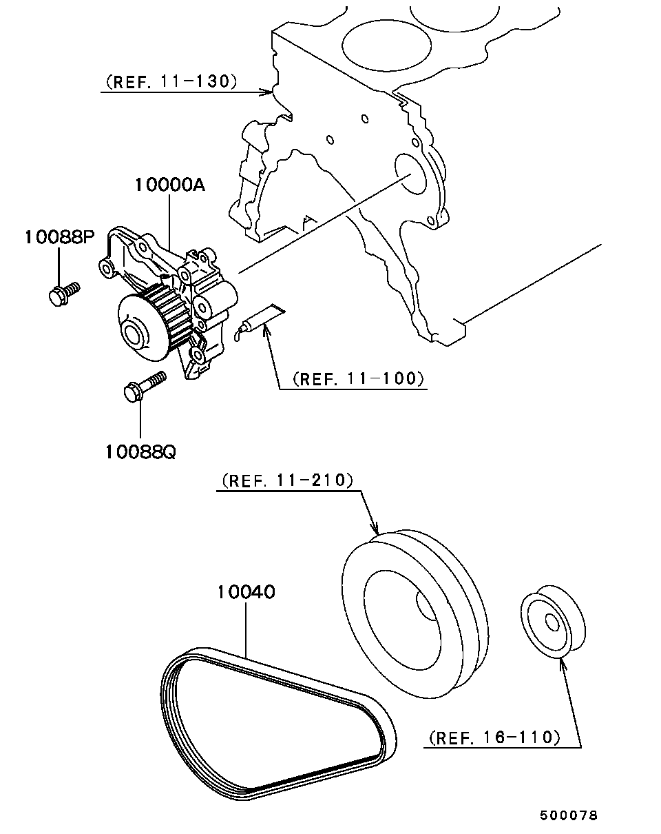 Mitsubishi MD180574 - Cinghia Poly-V www.autoricambit.com