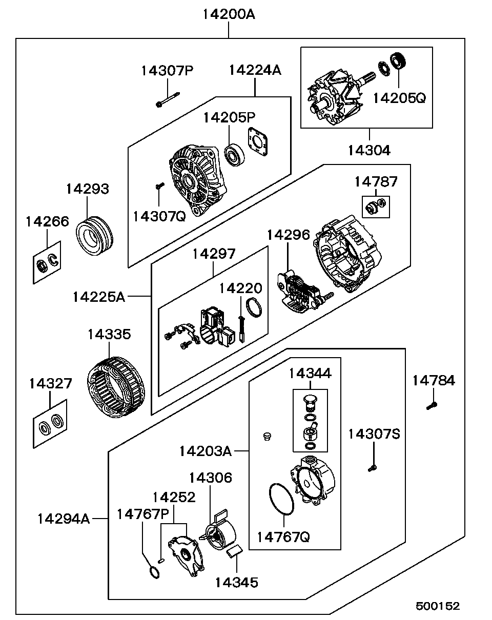 Mitsubishi MD 366051 - Alternatore www.autoricambit.com