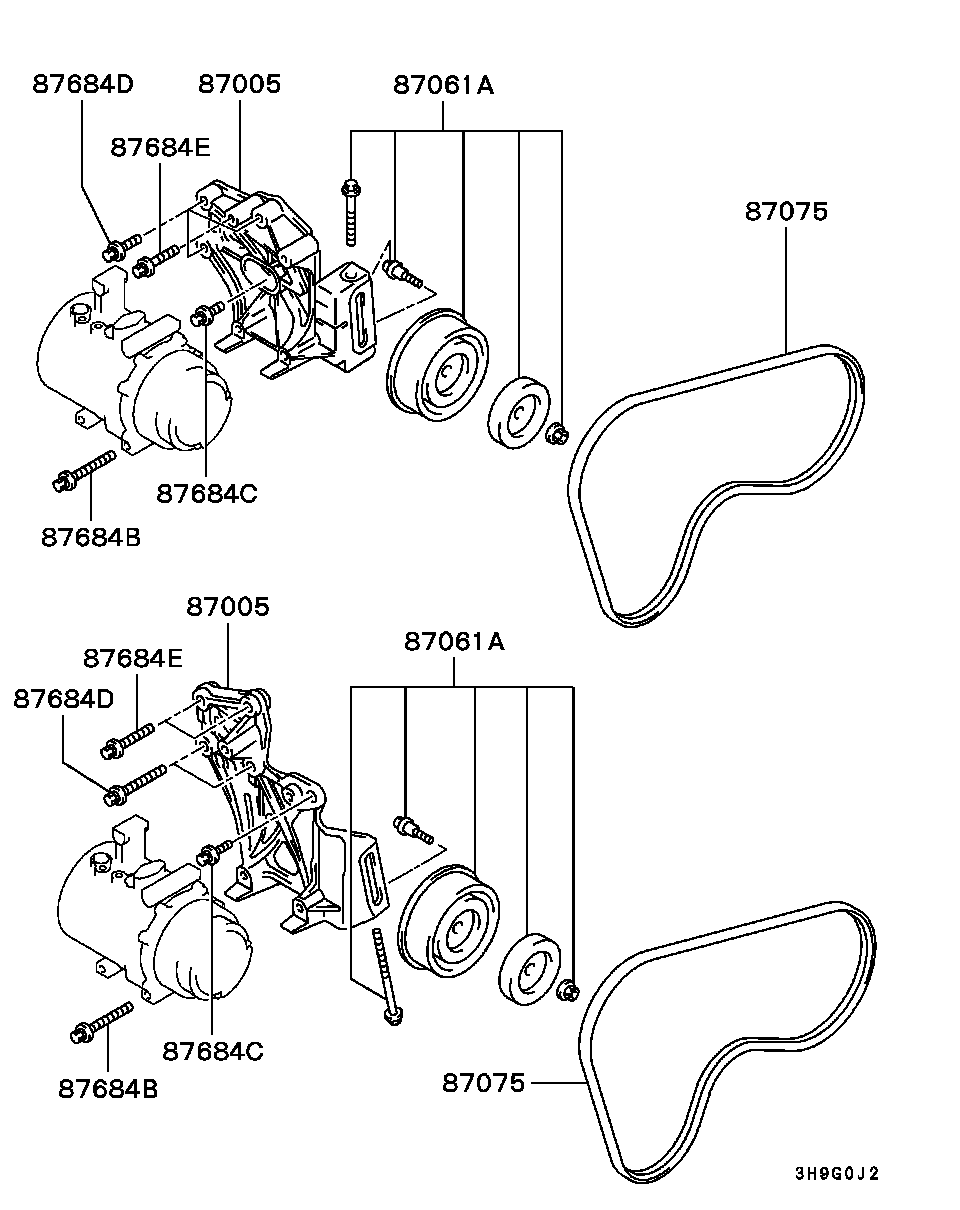 Mitsubishi MB946603 - Cinghia Poly-V www.autoricambit.com