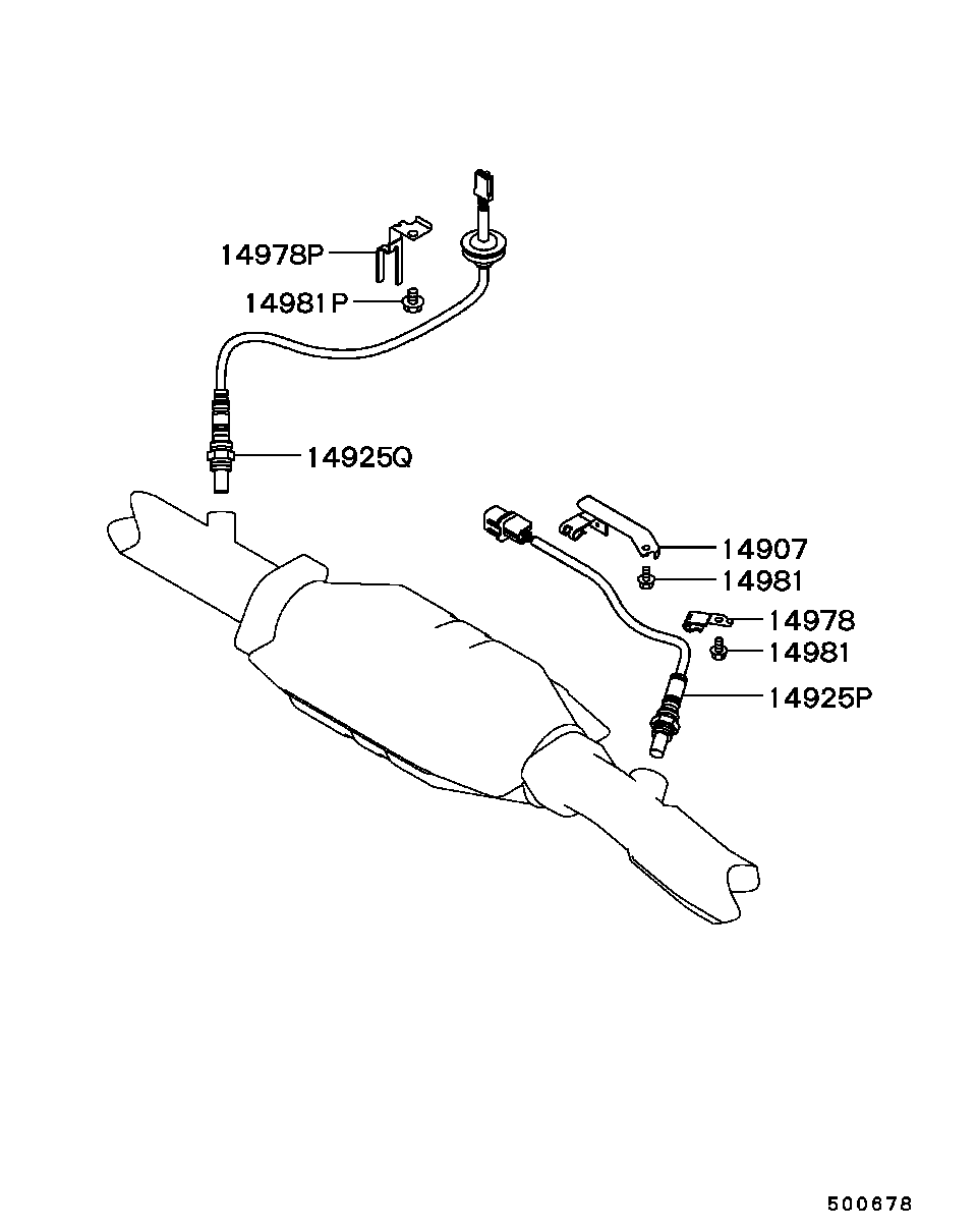 Mitsubishi MR507771 - Sonda lambda www.autoricambit.com