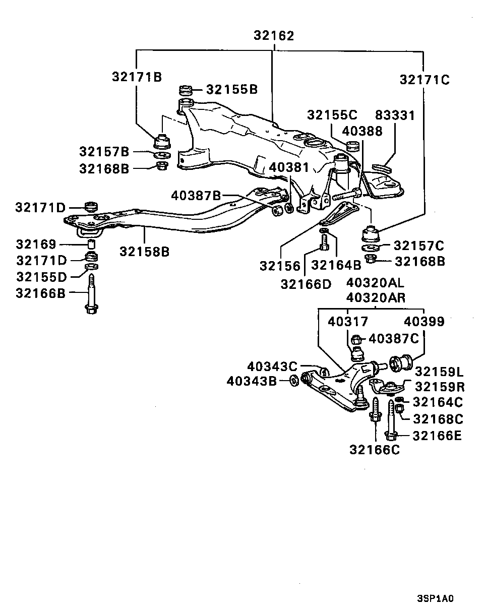 Mitsubishi MB573095 - Sospensione a ruote indipendenti www.autoricambit.com