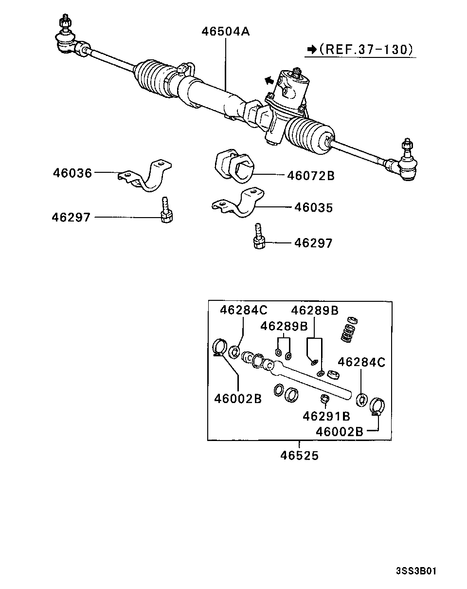 Mitsubishi MB 861 224 - Scatola guida www.autoricambit.com